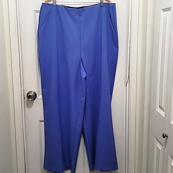 TORRID WOMEN WIDE LED DRESSING PANTS  ELASTIC WAIST IN BLUE SIZE 3 - Picture 1 of 10
